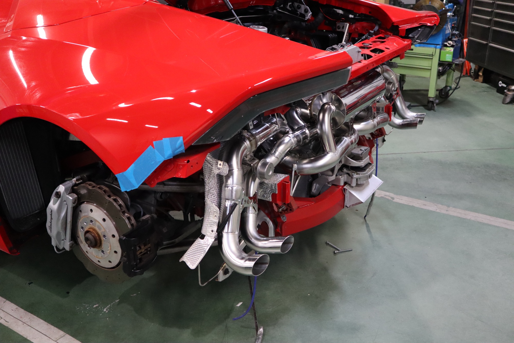 ランボルギーニ／ウラカン可変バルブマフラー製作